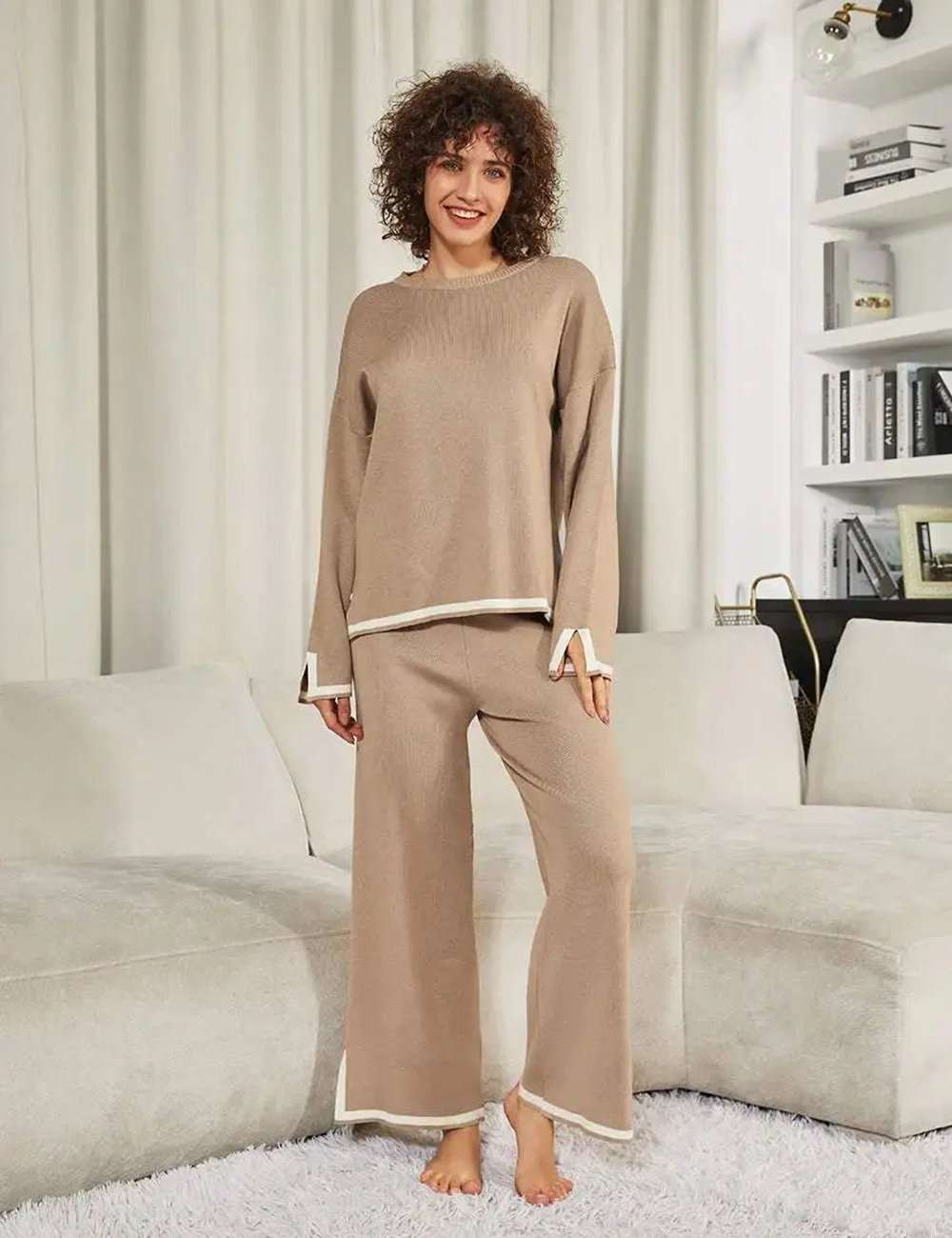 Classy Elastic Knit Lounge Set✨