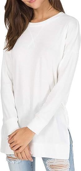 🔥Round Neck Casual Solid Color Top