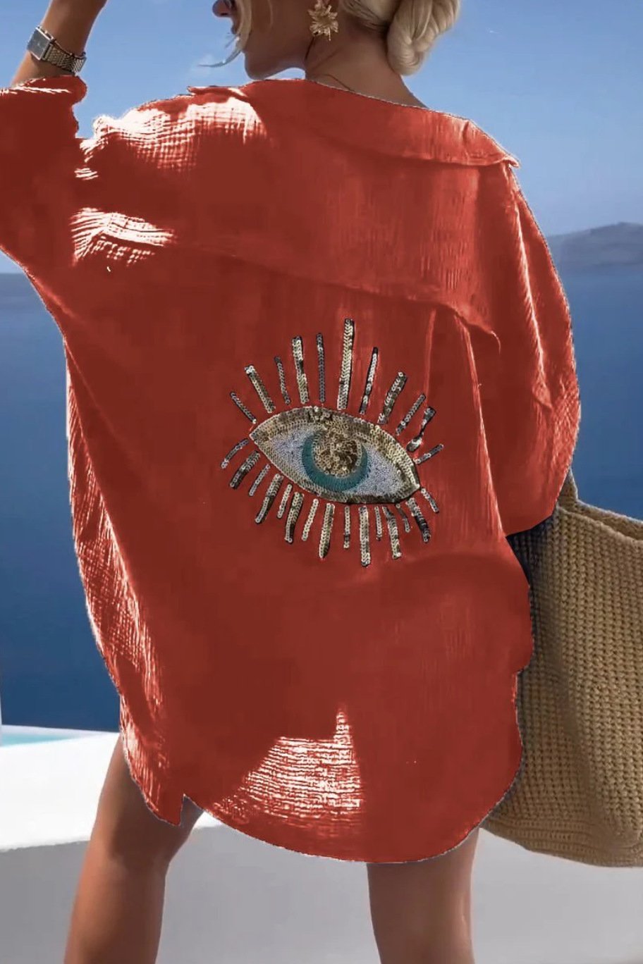 🎁New Casual Sequin Beaded Shirt