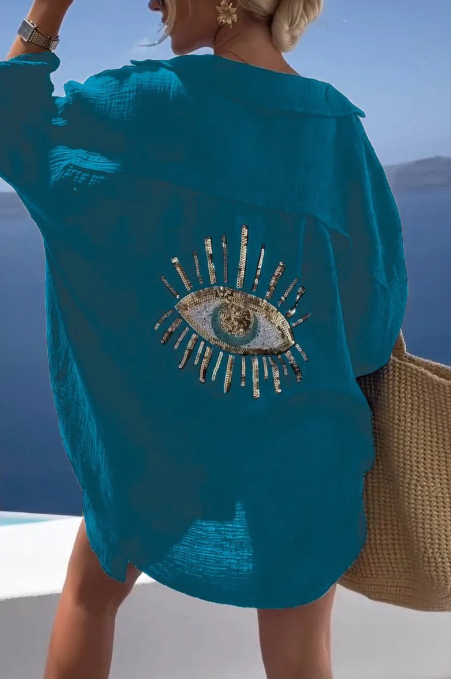 🎁New Casual Sequin Beaded Shirt
